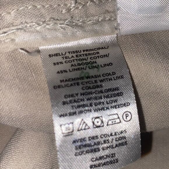 Loft Cotton Linen Blend Twill Utility Jacket Cream‎ SP - Picture 15 of 16